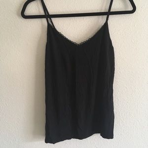 Black cami with lace detail!